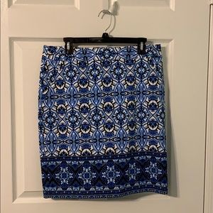 NWT Gorgeous Blue pencil skirt